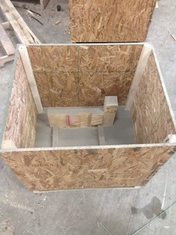 BDL Supply' custom crate incorporates a CNC router into the crate base.